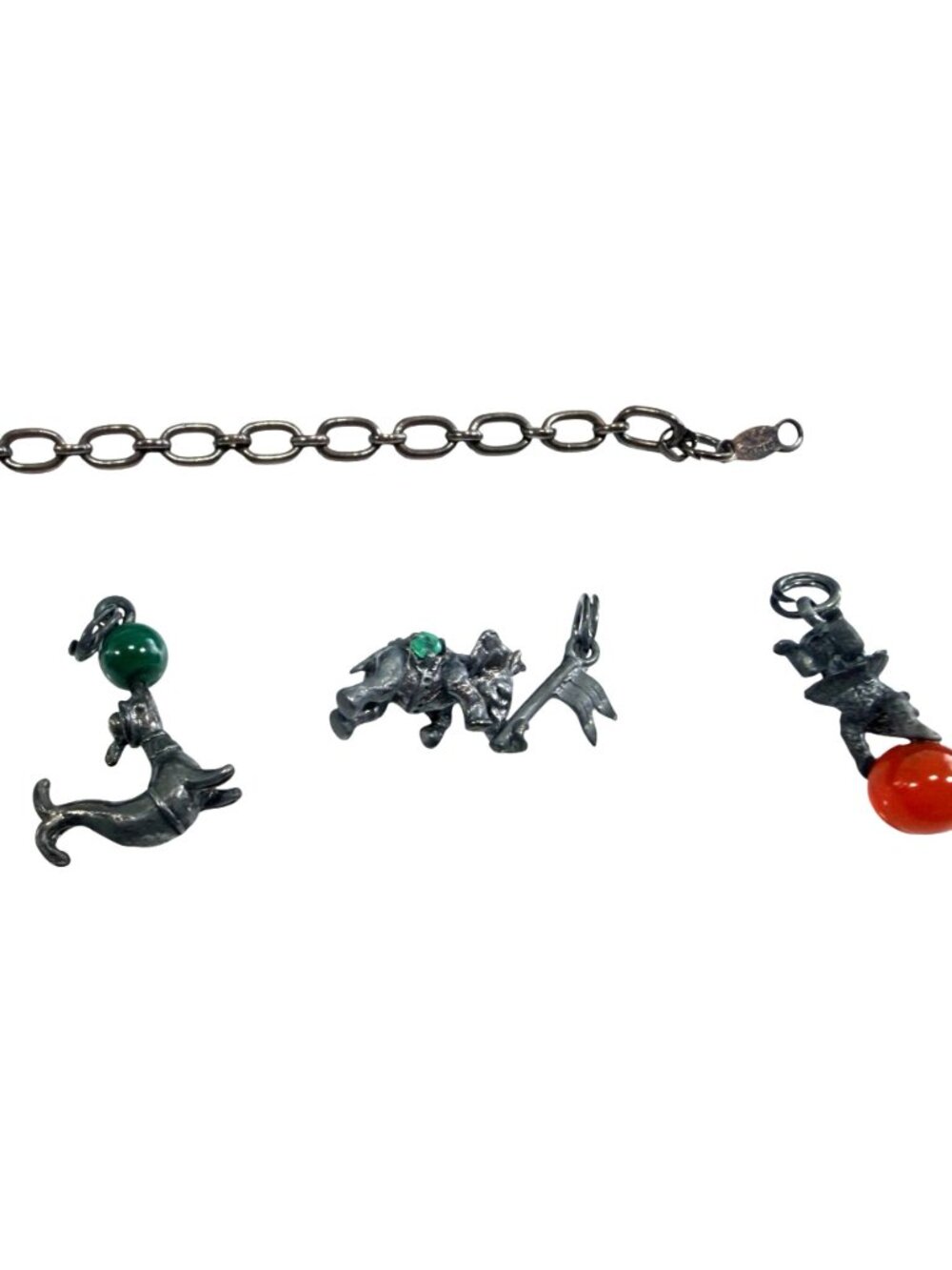 Expressly Yours Circus Charm Bracelet Sterling Silver 12 Charms 8 Boxes Animals - Picture 6 of 16
